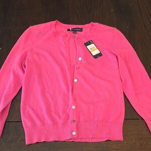 Tommy Hilfiger Bright Pink Cardigan Sweater